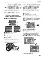 Предварительный просмотр 61 страницы Leica V-LUX 1 Instructions Manual