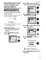 Предварительный просмотр 71 страницы Leica V-LUX 1 Instructions Manual