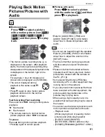 Предварительный просмотр 81 страницы Leica V-LUX 1 Instructions Manual