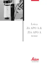 Предварительный просмотр 1 страницы Leica Z16 APO User Manual