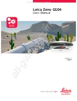 Preview for 1 page of Leica Zeno GG04 User Manual