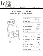 Предварительный просмотр 1 страницы Leick Home 10084 Assembly Instructions