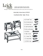 Предварительный просмотр 1 страницы Leick Home 10120 Assembly Instructions