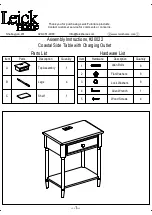 Предварительный просмотр 1 страницы Leick Home 20022 Assembly Instructions