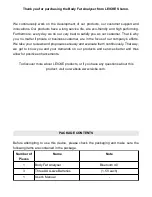 Preview for 2 page of Leicke LH67301 User Manual