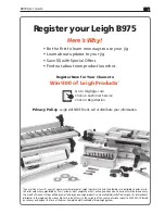 Preview for 3 page of Leigh B975 User Manual