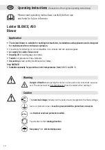 Preview for 10 page of Leister ASO Operating Instructions Manual