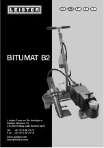 Leister BITUMAT B2 Operating Instructions Manual предпросмотр