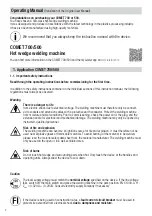 Preview for 4 page of Leister Comet 500 Operating Manual