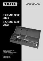 Leister EXAMO 300F USB Operating Instructions Manual preview