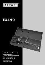 Preview for 1 page of Leister EXAMO 300F Operating Instructions Manual