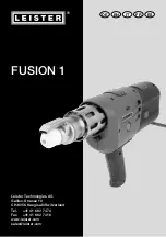 Предварительный просмотр 1 страницы Leister FUSION 1 Operating Instructions Manual