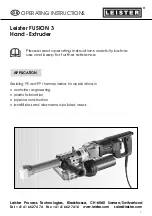 Leister FUSION 3 Operating Instructions Manual preview