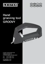 Leister GROOVY Operating Manual preview