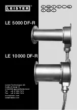 Leister LE 10000 DF-R Operating Instructions Manual preview