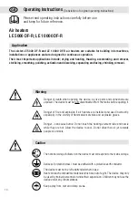 Preview for 10 page of Leister LE 10000 DF-R Operating Instructions Manual