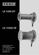 Leister LE 10000 DF Operating Instructions Manual preview