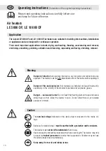 Preview for 10 page of Leister LE 10000 DF Operating Instructions Manual