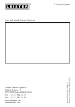 Preview for 16 page of Leister LE 10000 DF Operating Instructions Manual