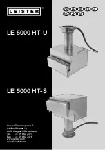 Preview for 1 page of Leister LE 5000 HT-S Operating Manual