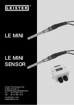 Предварительный просмотр 1 страницы Leister LE MINI Operating Instructions Manual