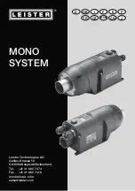 Leister MONO SYSTEM Operating Instructions Manual preview