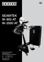 Preview for 1 page of Leister SEAMTEK W-2000 AT Manual