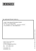 Preview for 12 page of Leister Triac PID Operating Instructions Manual