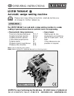 Leister TWINMAT Operating Instructions Manual preview