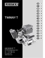 Предварительный просмотр 1 страницы Leister Twinny T Operating Instructions Manual