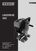 Leister UNIDRIVE 500 Manual preview