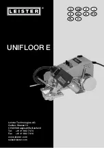 Preview for 1 page of Leister Unifloor E Operating Instructions Manual