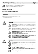 Preview for 3 page of Leister Unifloor E Operating Instructions Manual