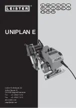 Preview for 1 page of Leister Uniplan E Operating Instructions Manual