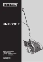 Preview for 1 page of Leister Uniroof E Operating Instructions Manual