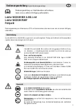 Preview for 3 page of Leister VACUUM BELL Operating Instructions Manual