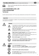 Preview for 9 page of Leister VACUUM BELL Operating Instructions Manual