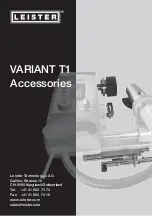 Предварительный просмотр 1 страницы Leister VARIANT T1 Operating Instructions Manual