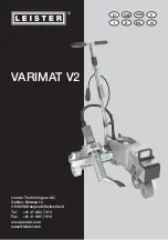 Leister VARIMAT V2 Operating Instructions Manual предпросмотр