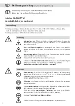 Предварительный просмотр 4 страницы Leister VARIMAT V2 Operating Instructions Manual