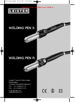 Leister WELDING PEN R Operating Instructions Manual предпросмотр