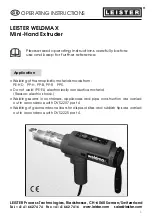 Preview for 1 page of Leister WELDMAX Operating Instructions Manual