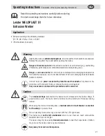 Preview for 21 page of Leister WELDPLAST S1 Operating Instructions Manual