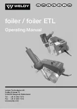 Leister WELDY foiler Operating Manual предпросмотр