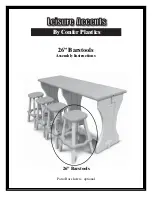 Предварительный просмотр 1 страницы Leisure Accents Barstools Assembly Instructions