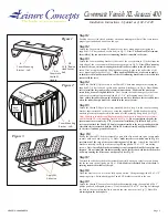 Предварительный просмотр 1 страницы Leisure Concepts Vanish XL Installation Instructions