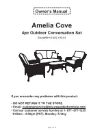 Предварительный просмотр 1 страницы Leisure Garden Furniture Amelia Cove Owner'S Manual