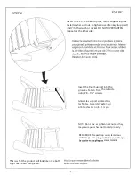 Предварительный просмотр 5 страницы Leisure Line FOLDING ADIRONDACK CHAIR Assembly Instructions Manual