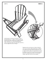 Предварительный просмотр 6 страницы Leisure Line FOLDING ADIRONDACK CHAIR Assembly Instructions Manual