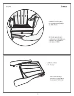 Предварительный просмотр 7 страницы Leisure Line FOLDING ADIRONDACK CHAIR Assembly Instructions Manual